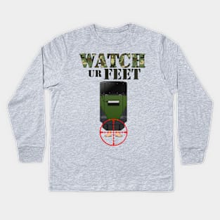 WATCH Ur Feet Kids Long Sleeve T-Shirt